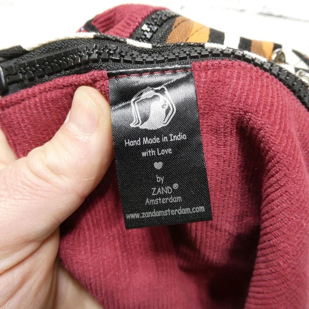 Zand Amsterdam Skirt Womens One Size Red Wrap Reversible Pocket Belt Boho